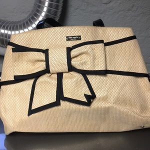 Classic Kate Spade straw bag